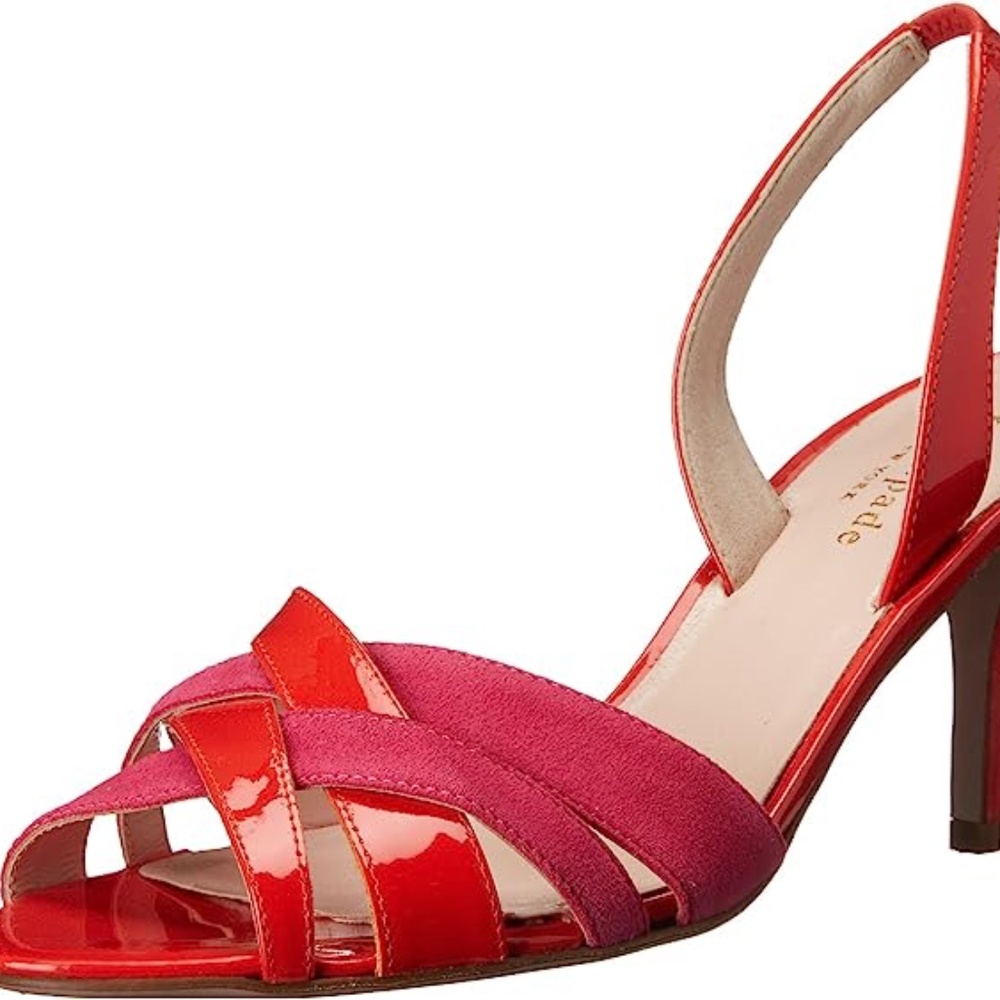 Kate Spade - Sasha Slingback - tomato red - new with tags